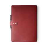 Personalised Burgundy Maroon Leather A4 Notebook Ireland