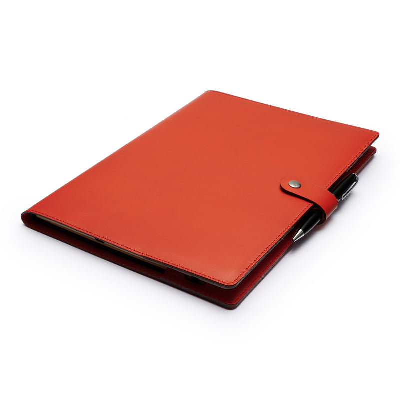 Personalised Red Leather A4 Notebook Ireland